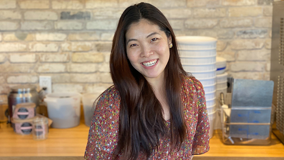 Sweet Alchemy owner Lois Ko inside her business.