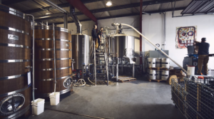 Interior of brewery