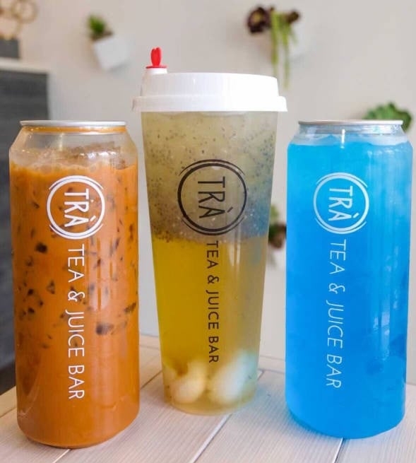 TRÀ Tea & Juice Bar drinks
