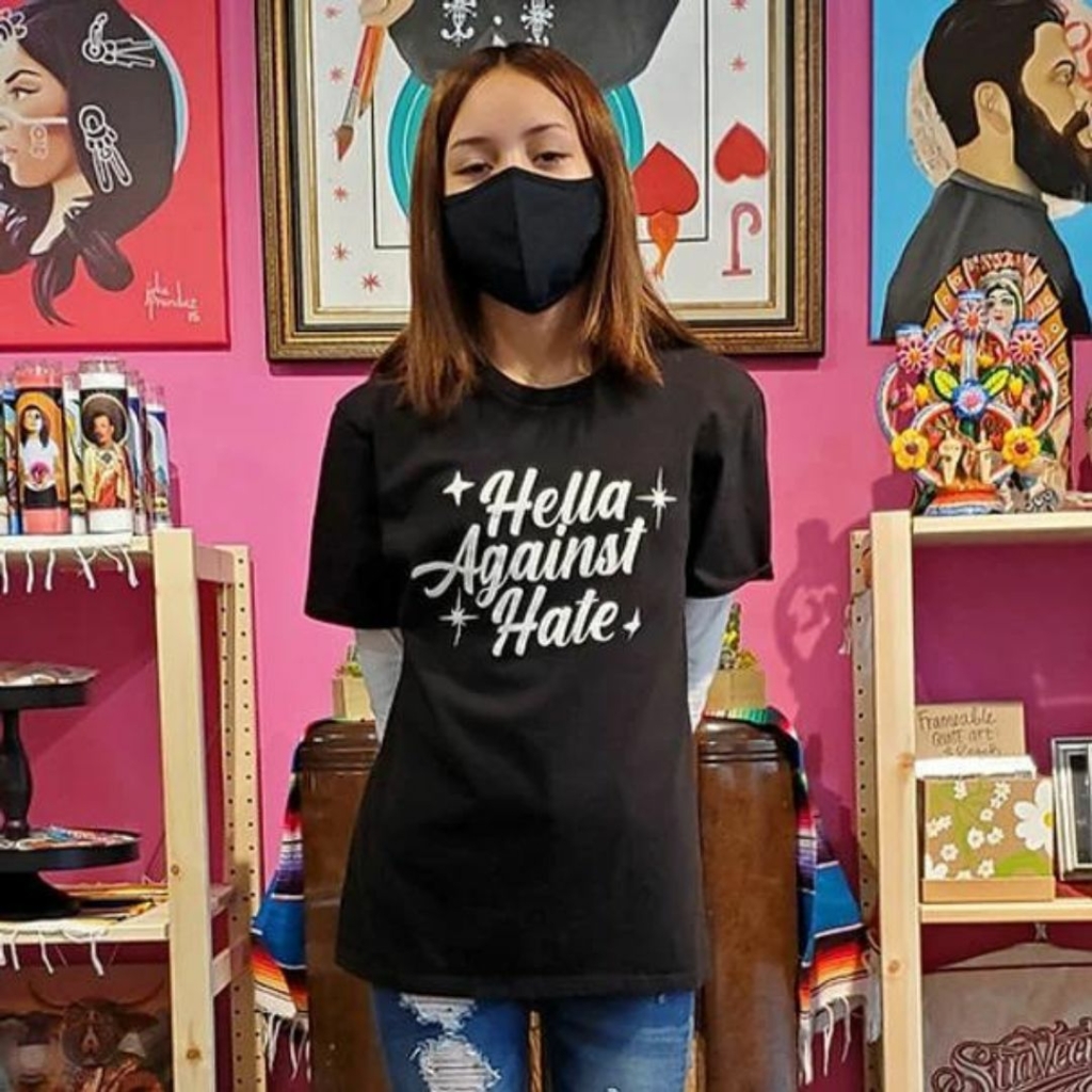 Gift Guide for Activists - Hella Against Hate T-shirt