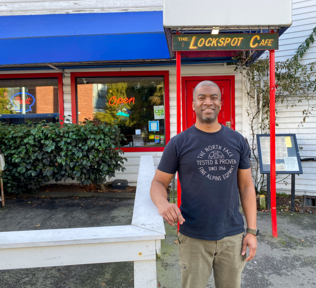 Ryan Faniel, co-owner of Lockspot Cafe and Fish Ladder Lounge in Ballard, Seattle